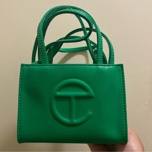 TELFAR SMALL SHOPPING BAG in GREENSCREEN